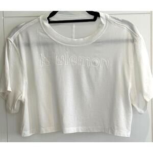 lululemon Logo Cropped Tee Size 6